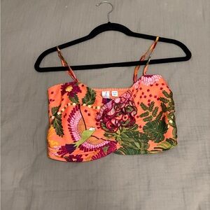 Joie Orange Floral Camisole